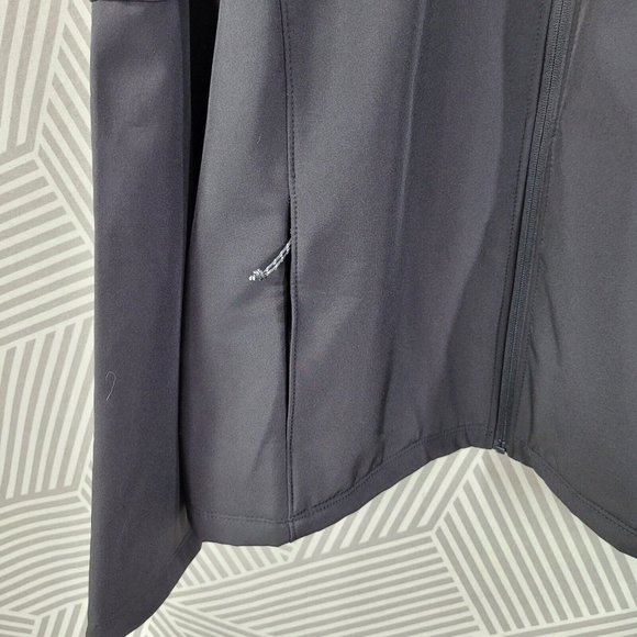 Lyft Black Full Zip up Jacket 1K size 2XL Soft Shell Rides Coat Black - Picture 2 of 6